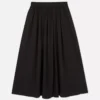 Gathered waist maxi skirt