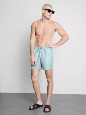 Geometric fan swimming shorts