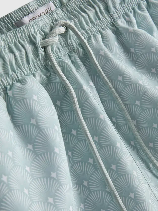 Geometric fan swimming shorts