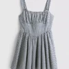 Gingham corset mini dress