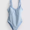 Gingham ruffle swimsuit