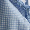 Gingham ruffle swimsuit