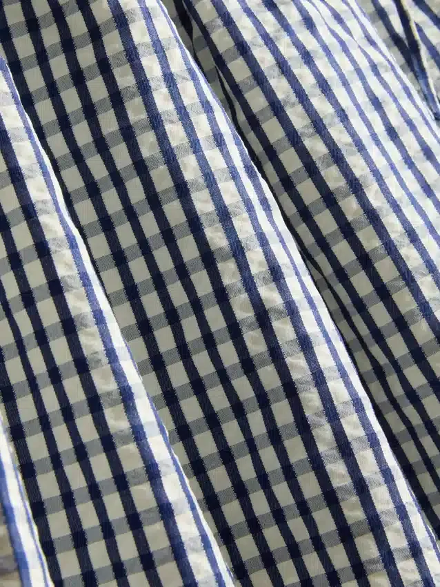 Gingham skater mini skirt