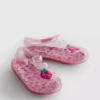 Glitter caged jelly sandals