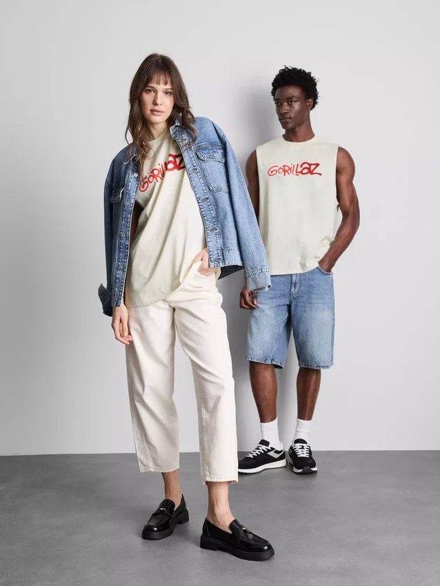 Gorillaz graphic tank top