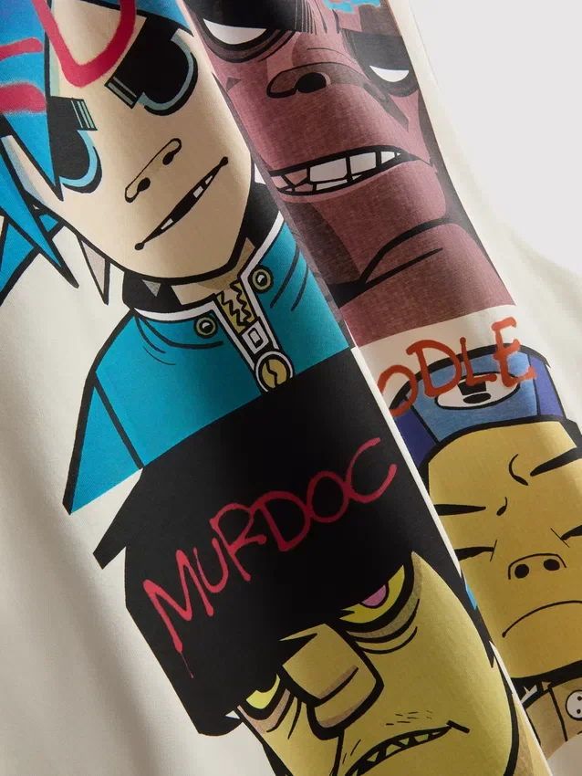 Gorillaz graphic tank top