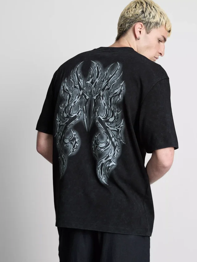 Graphic back print t-shirt