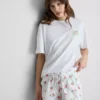 Graphic pajama top