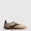 Gum-sole low-top sneakers