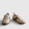 Gum-sole low-top sneakers