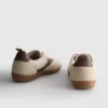 Gum-sole low-top sneakers