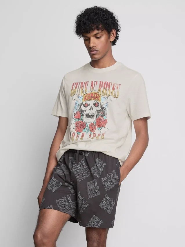 Guns n' roses short pajama set