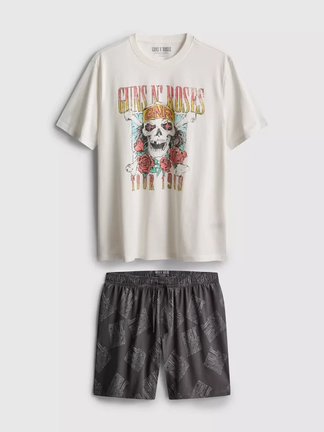 Guns n' roses short pajama set