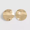 Hammered disc earrings
