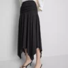 Hanky hem midi skirt