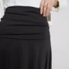 Hanky hem midi skirt