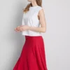 Hanky hem midi skirt