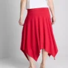 Hanky hem midi skirt