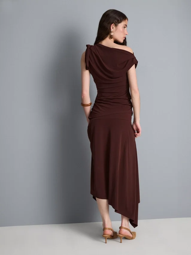 Hanky hem midi skirt