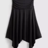 Hanky hem midi skirt