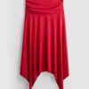 Hanky hem midi skirt