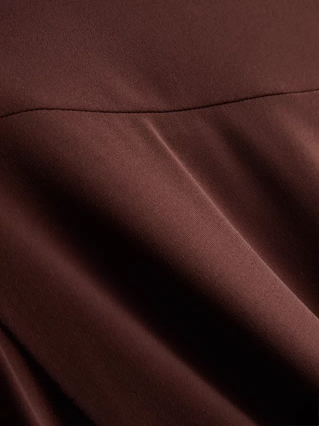 Hanky hem midi skirt