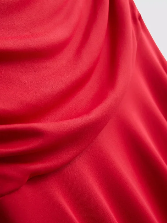 Hanky hem midi skirt