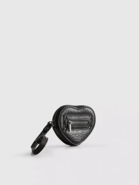 Heart keychain coin purse