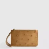 Heart stud wristlet pouch