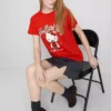 Hello kitty cotton relaxed strawberry tee