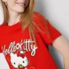 Hello kitty cotton relaxed strawberry tee