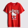 Hello kitty cotton relaxed strawberry tee