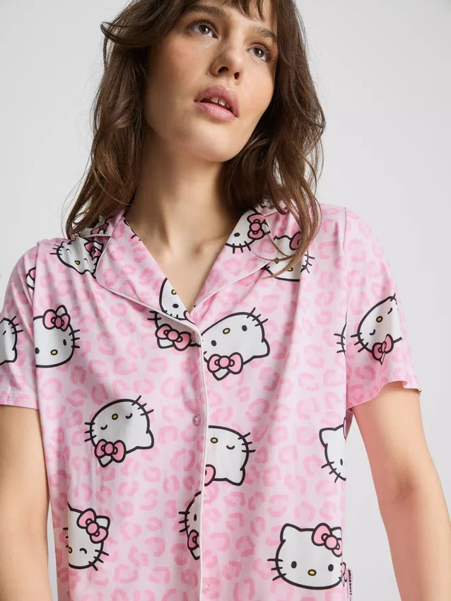 Hello kitty short boyfriend pajamas