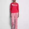 Hello kitty striped pajama set