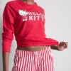 Hello kitty striped pajama set