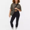 High waist jersey leggings