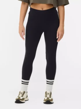 High waist jersey leggings