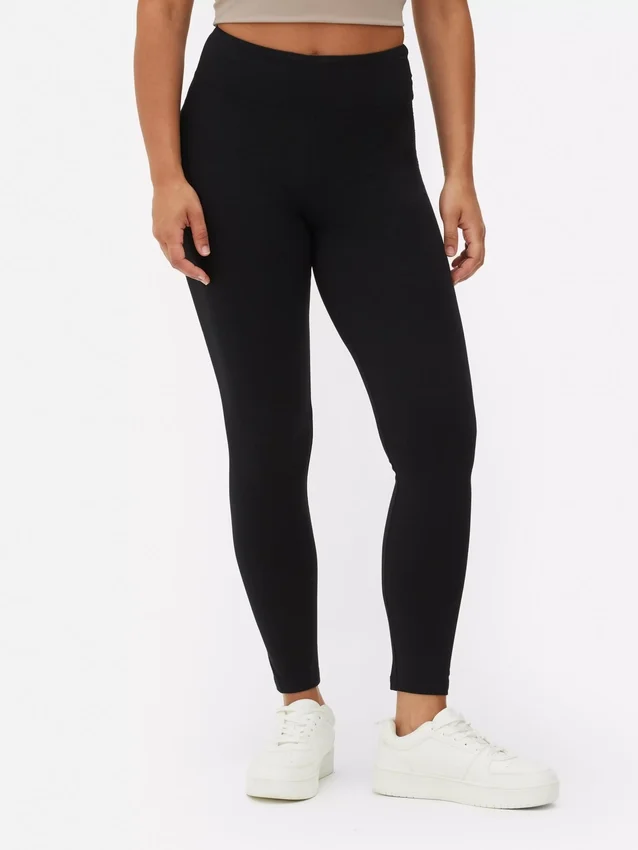 High waist jersey leggings