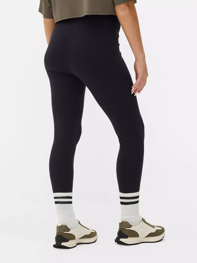 High waist jersey leggings