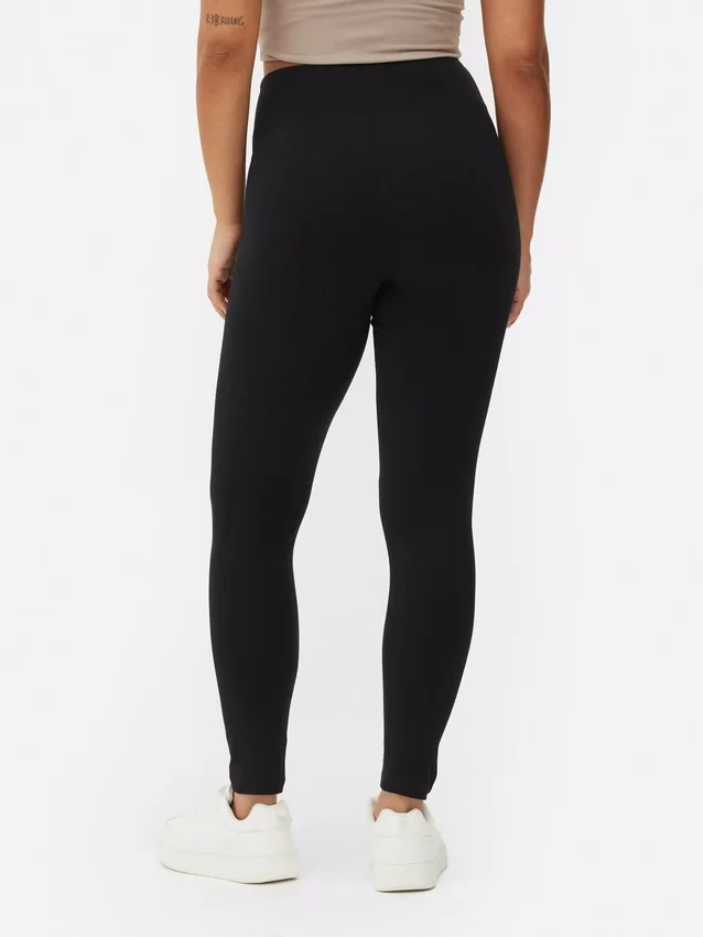 High waist jersey leggings
