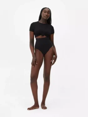 High waist seamless shapewear thong