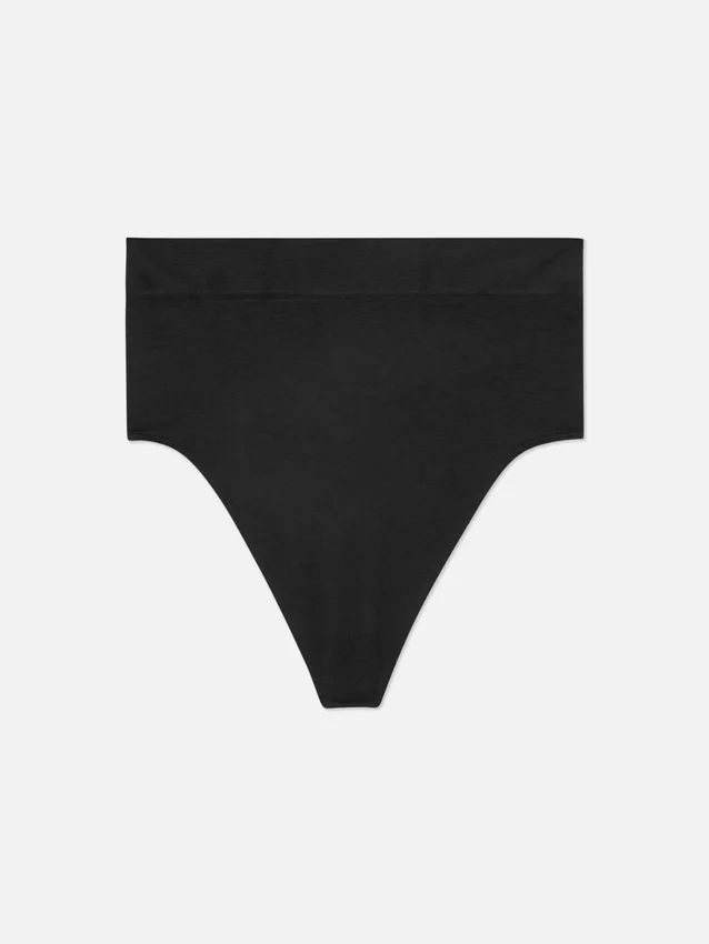 High waist seamless shapewear thong
