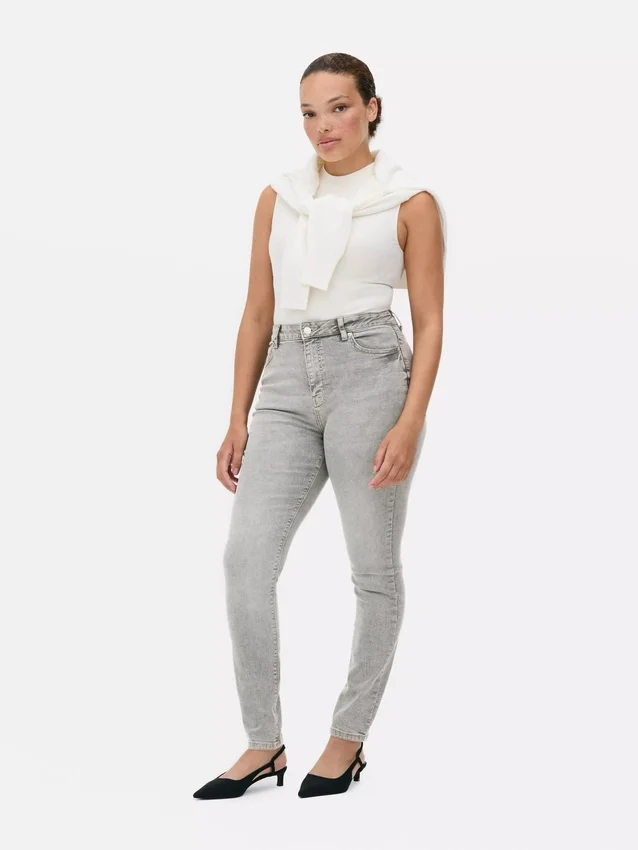 High waist skinny jeans