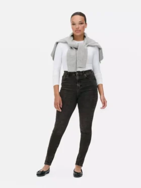 High waist skinny jeans