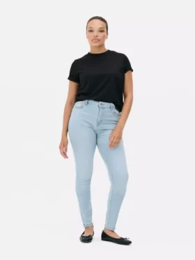 High waist skinny jeans
