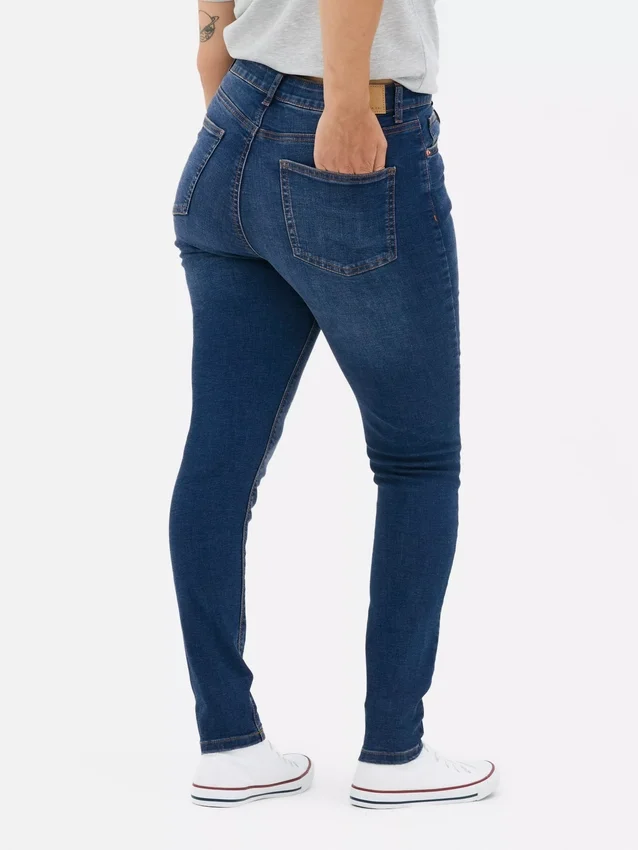 High waist skinny jeans
