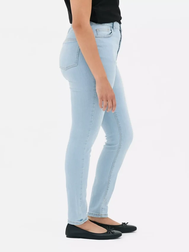 High waist skinny jeans