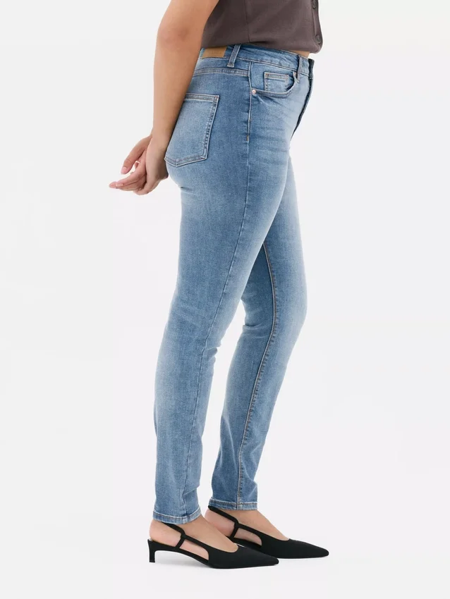 High waist skinny jeans