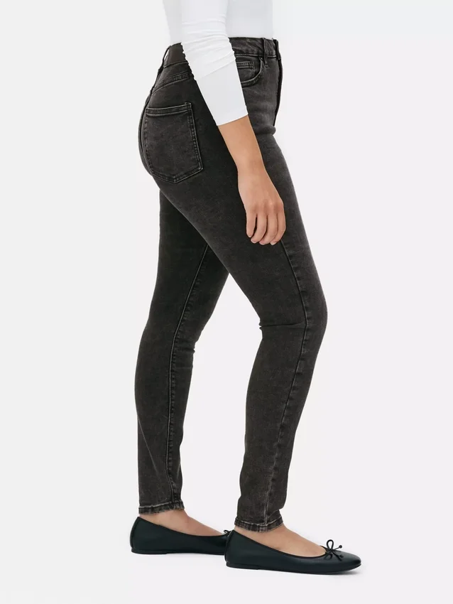 High waist skinny jeans