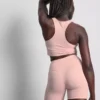 High-waisted active yoga shorts